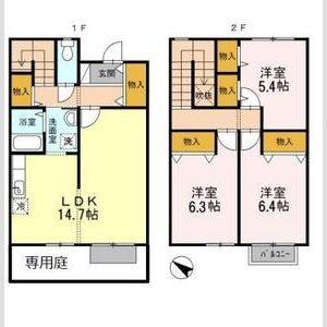 3LDK 間取り図