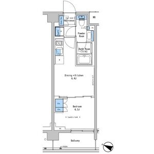 1DK 間取り図