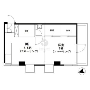 1DK 間取り図