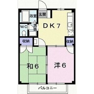 2DK 間取り図