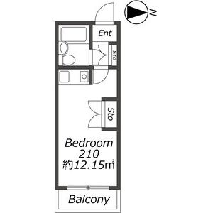 ワンルーム 間取り図