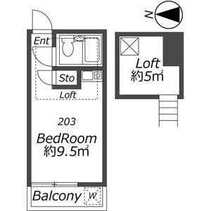 ワンルーム 間取り図