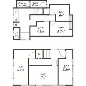 ワンルーム 間取り図
