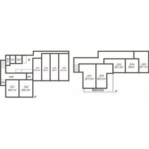 ワンルーム 間取り図