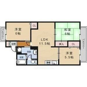 3LDK 間取り図