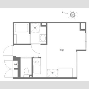 ワンルーム 間取り図