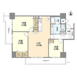 3LDK 間取り図