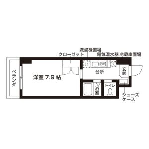 1K 間取り図