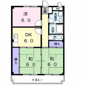 3DK 間取り図