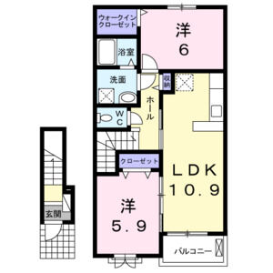 2LDK 間取り図