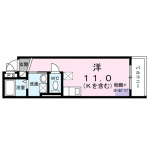 ワンルーム 間取り図