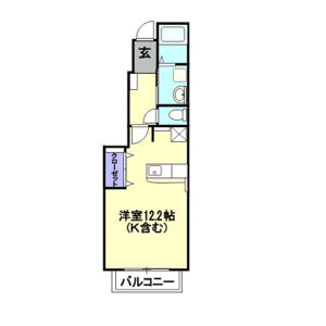 ワンルーム 間取り図