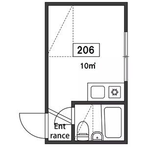ワンルーム 間取り図