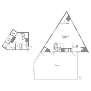 ワンルーム 間取り図