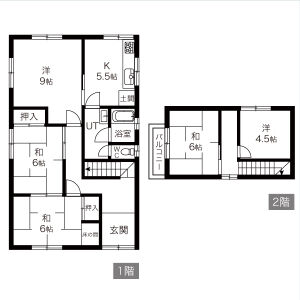 5DK 間取り図