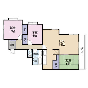 3LDK 間取り図