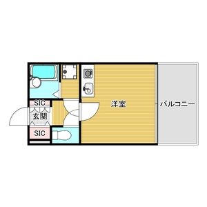 ワンルーム 間取り図