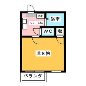 1K 間取り図