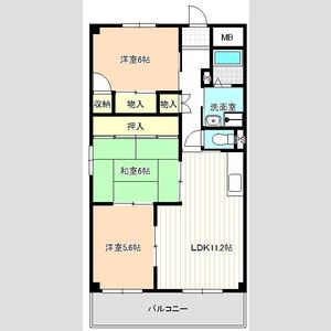 3LDK 間取り図