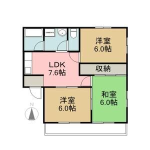 3DK 間取り図