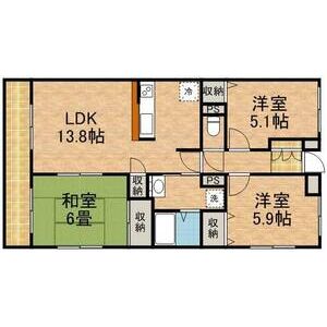 3LDK 間取り図