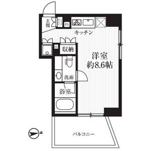 ワンルーム 間取り図