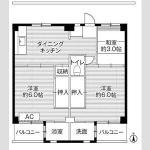 3DK 間取り図