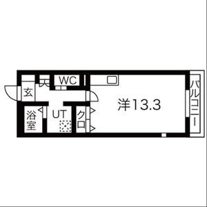 ワンルーム 間取り図