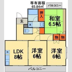 3LDK 間取り図
