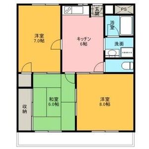 3DK 間取り図