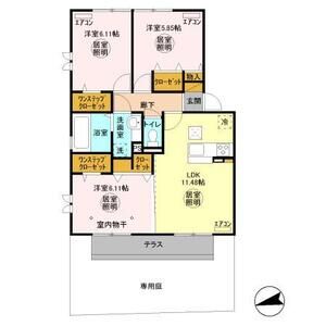 3LDK 間取り図