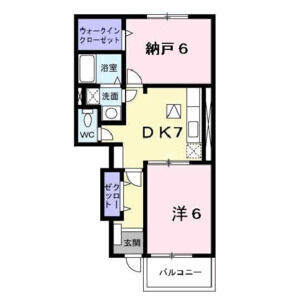 2DK 間取り図