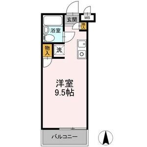 ワンルーム 間取り図
