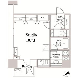 ワンルーム 間取り図
