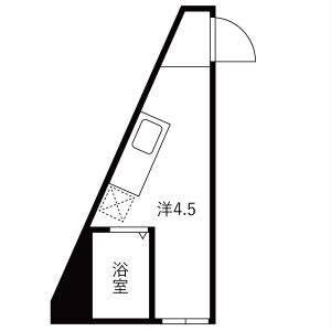 ワンルーム 間取り図