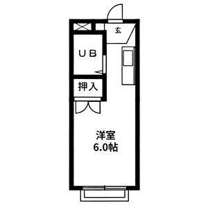 ワンルーム 間取り図
