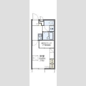 1K 間取り図