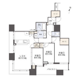 3LDK 間取り図