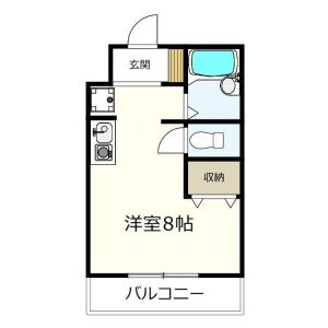 ワンルーム 間取り図