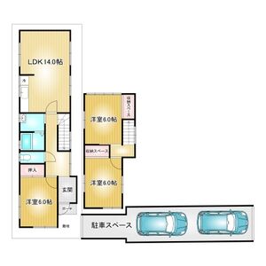 3LDK 間取り図
