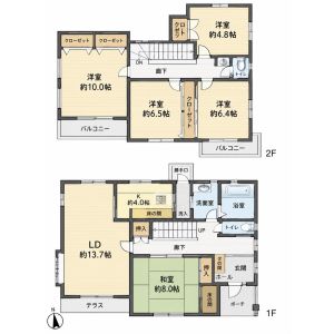 5LDK 間取り図