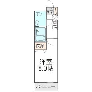 1K 間取り図