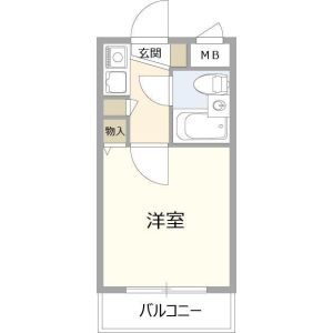 1K 間取り図