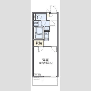 1K 間取り図