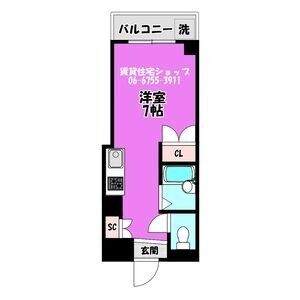 ワンルーム 間取り図
