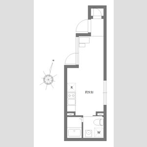 ワンルーム 間取り図