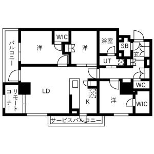 3LDK 間取り図