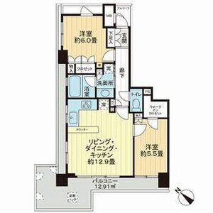 2LDK 間取り図