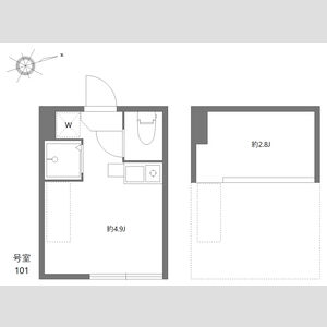 ワンルーム 間取り図