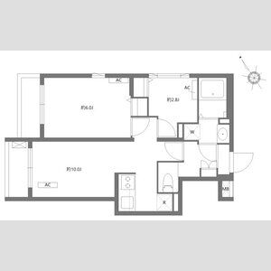 2LDK 間取り図
